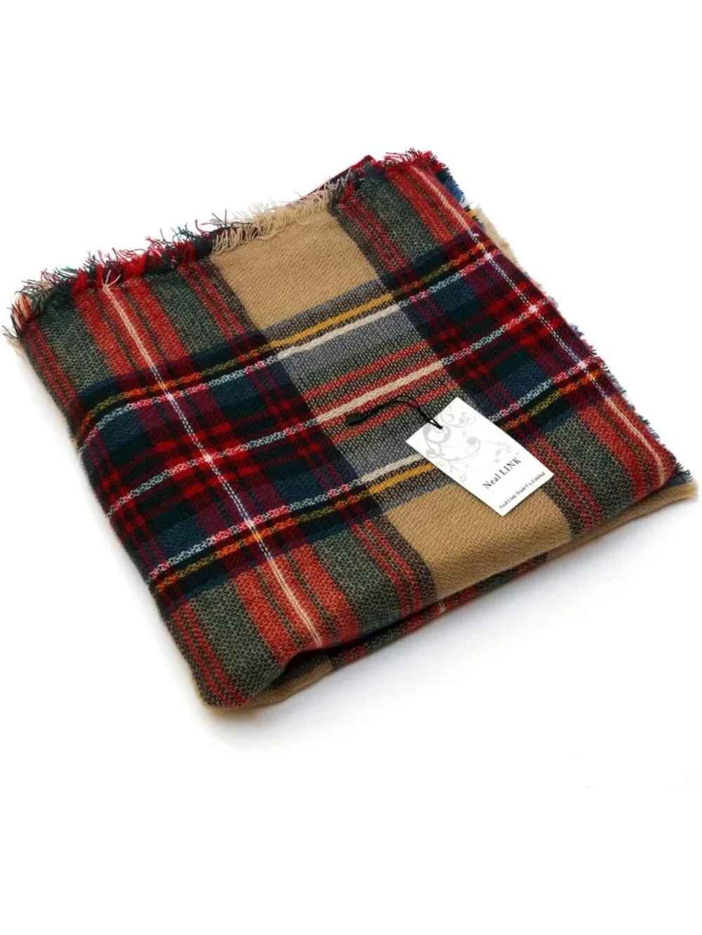 Cozy Winter Plaid Wrap Scarf | Warm Blanket Shawl for Women | Fashion